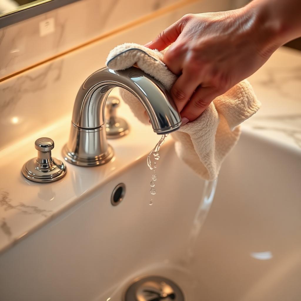 Hand-polished bathroom fixtures